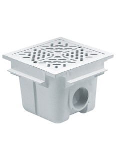 Sumidero piscina hormigon ASTRAL cuadrado 2" 210x210mm 00258