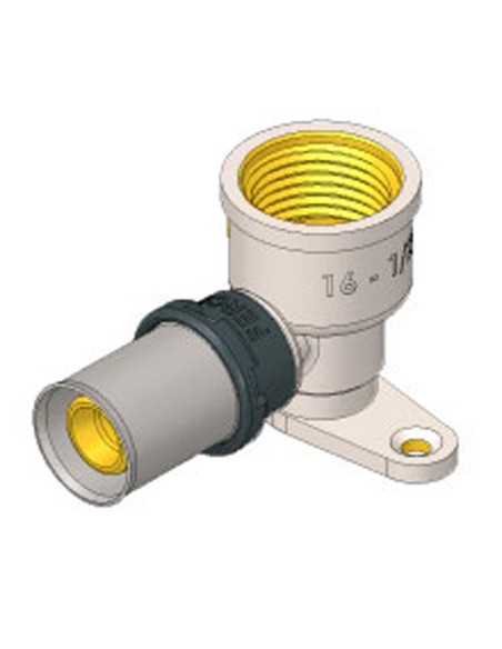 Codo MULTICAPA - RETICULADO mixto H 16-1/2" base Duo Press