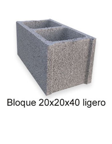 Bloque hormigon 20x20x40