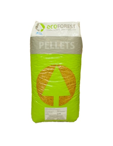 Pellet ECOFOREST      saco 15kg EN-Plus A1