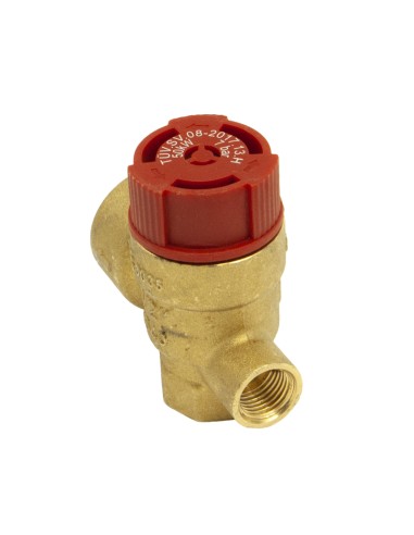 Valvula seguridad CMF-roja H-H 1/2" 3 bar c/t...