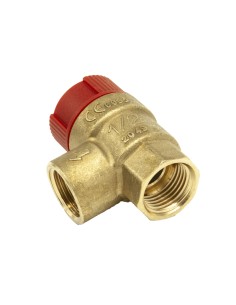 Valvula seguridad CMF-roja H-H 1/2" 6 bar s/t manometro 2