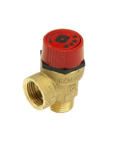 Valvula seguridad calefaccion FERCO roja M ½"...