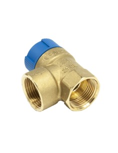 Valvula seguridad ACS-azul H-H 1/2" 3 bar s/t manometro 2