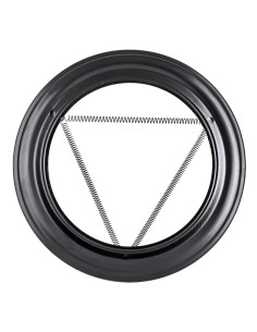 Embellecedor CHIM simple 80mm vitrificado negro EXOPELLET