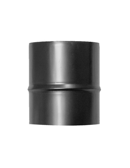 Manguito CHIM simple M-M   80mm vitrificado negro EXOPELLET