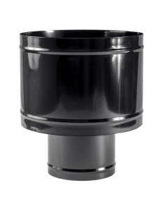 Salida humos tubo chimenea 200mm EXOJO deflector Exoleña...