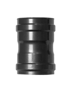 Manguito CHIM H-H   80mm vitrificado negro