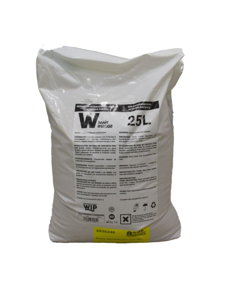 Resina descalcificador OSM cationica saco 25lt RS1002