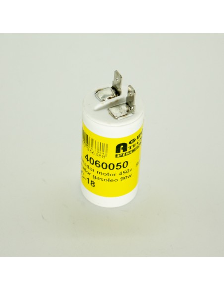 Condensador arranque motor   5mf    450v especial quemador 90W
