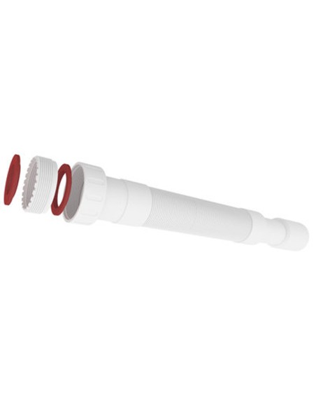 Manguera desague flexible 32/40mm H 11/4"/11/2" blanco IBIDE SFR-50