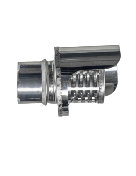 Deflector CHIM simple 100mm horizontal AISI316L antilluvia EXOPELLET