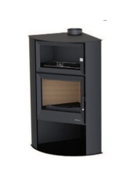 Estufa leña horno BOREAL EH7000 9kw de rincon negra