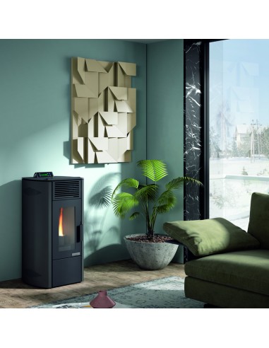 Estufa pellet HERGOM Enza 10kw negra 2109211