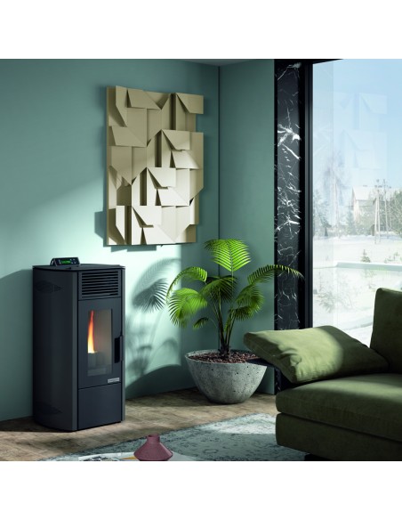 Estufa pellet HERGOM Enza 10kw negra 2109211