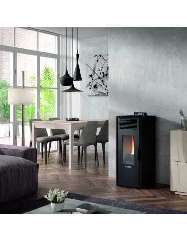 Estufa pellet HERGOM Enza   8kw negra 2109201
