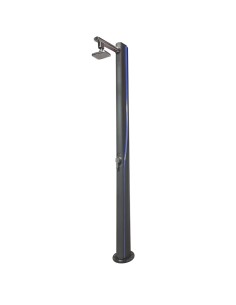 Ducha solar QP 25lt recta azul 500071G