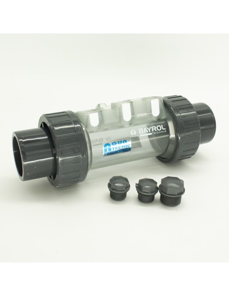 Portaelectrodos visor BAYROL Smart Easy Conector 50mm 4x1/2" 1x3/4" 191030