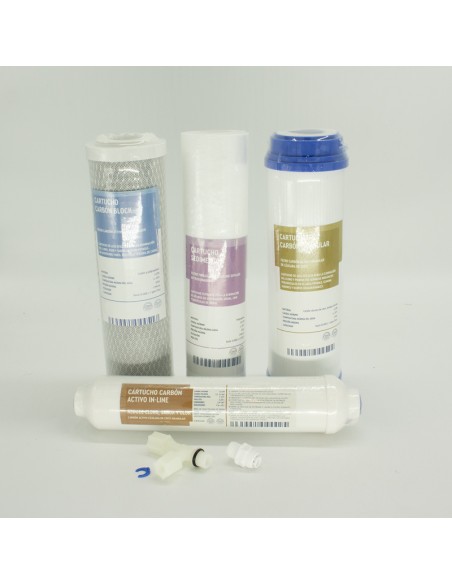 Filtros osmosis 10" ATH Genius (1 sedimentos + 3 carbon) 304231