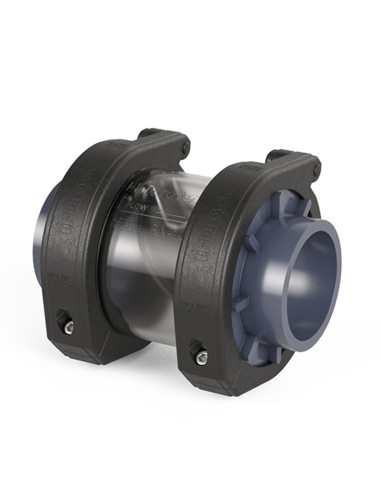 Valvula antiretorno PVC-U clapeta   D.90mm PN10 HIDROTEN Netvitc System con visor 1015320