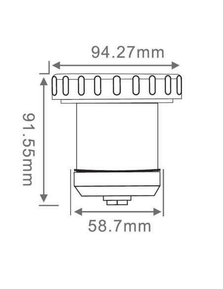 Foco piscina hormigon TTM proyector de nicho  led mini color RGB 450lm 5W FM070305
