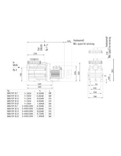 Bomba piscina SPECK Badu Top ES 10  0.75cv mf 10m3/h... 2