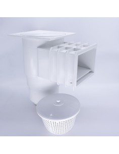 Skimmer CORAL tapa cuadrada 500183C - Blanco