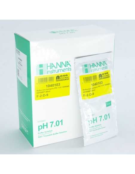 Solucion calibracion PH 7.01 HANNA sobre 20ml HI70007