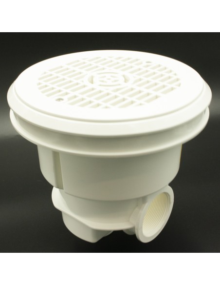 Sumidero piscina liner SUPERPOOL circular ABS blanco insertos laton EMX-250-0018