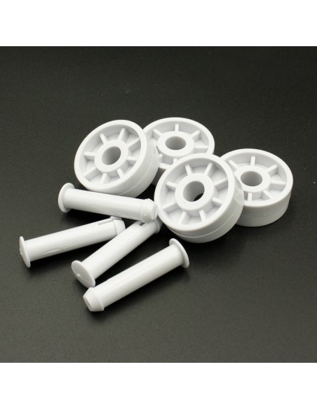 Rueda limpiafondos piscina KEEPER kit 4 ruedas + 4 pasadores 6409