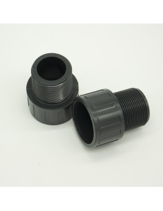 Racord filtro piscina ASTRAL terminal pasamuros 1½" largo...