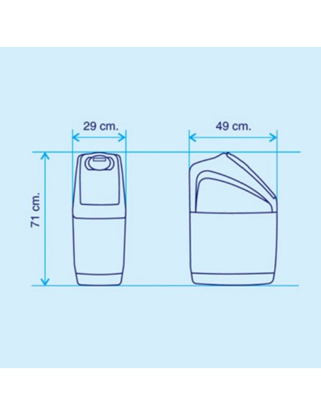 Descalcificador volumetrico INSOL Flamingo 16lt 4200058900