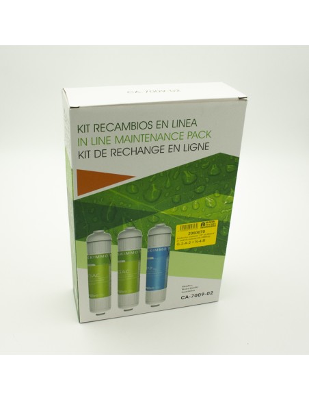 Filtros osmosis HW K33 12" Kit 3 filtros K33 (1 sedimentos + 2 carbon) CA-7009-02