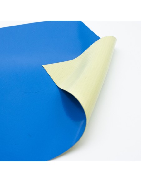 Cobertor proteccion piscinas PVC 630 mod. Azul/Beige x m2