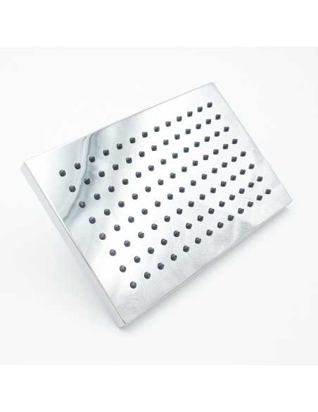 Rociador ducha piscina CRM rectangular 220x150mm cromado R-RC220150RT-C