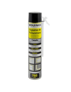 Espuma poliuretano WOLFPACK c/canula 750ml 14010150