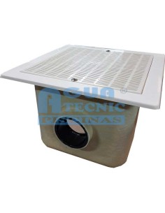 Sumidero piscina hormigon ASTRAL cuadrado 90mm 22360