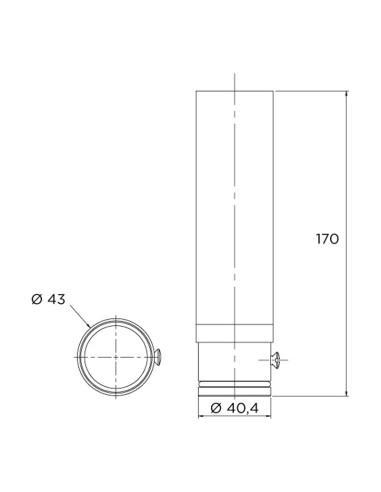 Boquilla cañon FLEXINOX Tahiti mod.A AISI316...