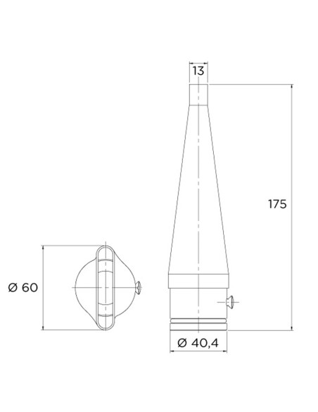 Boquilla cañon FLEXINOX Tahiti mod.B AISI316 87187012