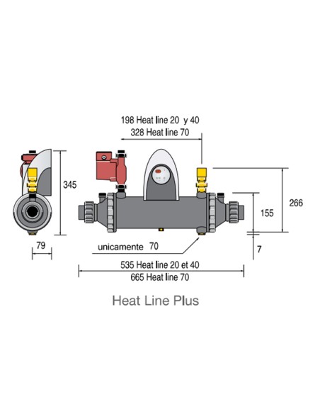 Intercambiador de calor ZODIAC Heat Line 20 Plus     W49KT20