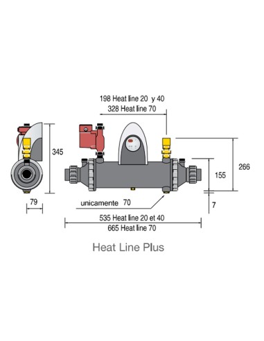 Intercambiador de calor ZODIAC Heat Line 70...