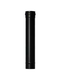 Tubo CHIM simple   80mm   500mm vitrificado negro EXOPELLET