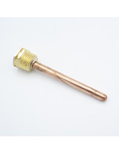 Tubo CHIM simple 150 mm 0.50 mt vitrificado negro