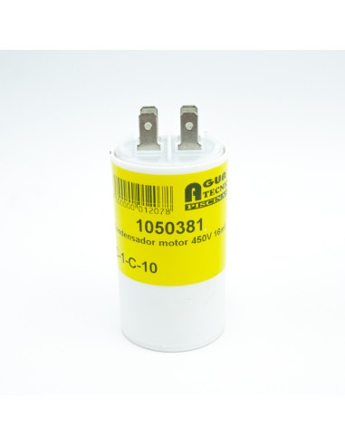Condensador arranque motor 16mf    450v...