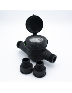 Contador agua riego RUEDAGUA  polimero 11/2"  RMM40 negro... 2