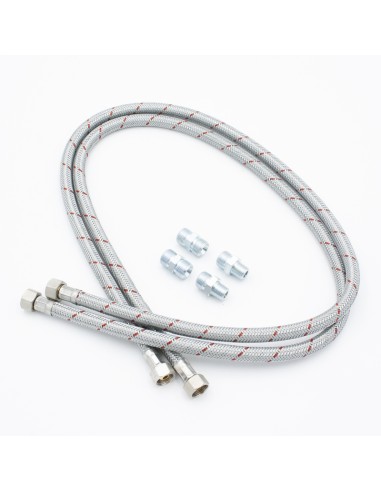 Latiguillo gasoil H-H 3/8"-3/8" L.1000mm (juego 2 latiguillos + 4 racores)