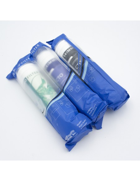 Filtros purificador QC3 HW kit 3 filtros Nelva (1 sedimento + 2 carbon) antibacterias CA-7012-02