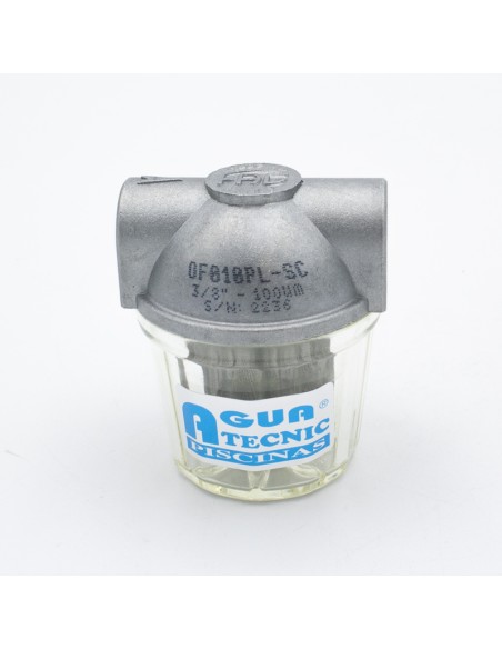 Filtro gasoil H-H  3/8" transparente