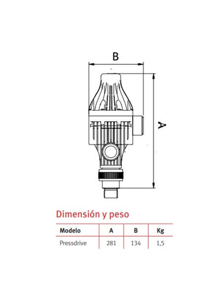 Prescontrol bomba presion ESPA Pressdrive AM 2E conexion escuadra 205334