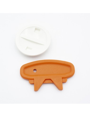 Tapon boquilla aspiracion ASTRAL tapa 1½" con llave limpiafondos 4402043101 blanca